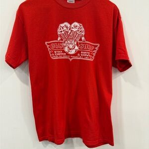 Vintage “Gus’ Shop” Motorcycle Shop Tee